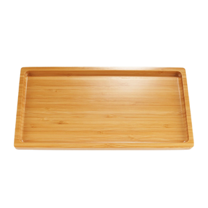 Wholesale 100% Natural Handmade Round Woven Organic <b>Bamboo</b> Tray <b>Bamboo</b> Food Tray With Handle - Product Image 4