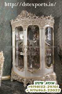 Juego de Comedor Moderno de Madera de Teca de Lujo Estilo Rococó Italiano, Muebles de Comedor Clásicos Tallados de Alta Gama - Product Image 3