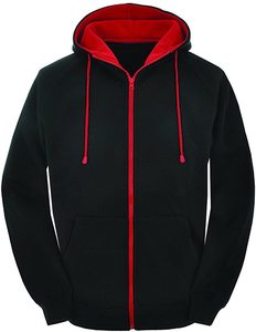 Mens Hooded <b>Fleece</b> Pullover <b>Jacket</b> Polyester/Cotton <b>Lined</b> Quick Dry OEM Service Bangladesh Design - Product Image 1