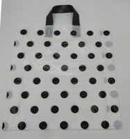 Sacs de courses en plastique souple personnalisables à soufflet de fond, imprimés par gravure, recyclables, étanches, en HDPE et LDPE, divers modèles
