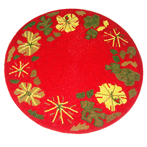 <b>Christmas</b> Star Design Beaded <b>Placemats</b> Glass Beaded <b>Placemats</b> <b>Coasters</b> Runner Customized <b>Placemats</b> for <b>Christmas</b> - Product Image 5