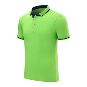 High Quality 100% Cotton Slim Fit for Polo Shirt With Custom Logo Solid Pattern Two Button Short <b>Sleeves</b> and Cotton Collar - Product Image 3