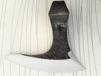 Tête de hache MDM AXE HEAD, forgée à la main, style Ragnar spécial, pour usage forestier, manche en acier, acier à haute teneur en carbone, dureté 58-60.