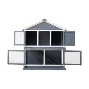 Abri d'animaux en bois pour 7 personnes, niche, abri pour lapin, niche, maison - Product Image 2