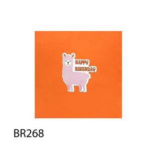 Meilleure vente Carte Pop 3D découpée au laser Lama en papier artisanal Vietnam Design animal personnalisé pour les décorations de cadeaux tendance - Product Image 5