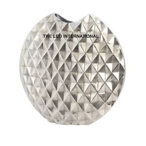 Jarrón de Metal Galvanizado Estilo Rústico Francés, Plata, para Decoración del Hogar, Mesa de Sala, Florero - Product Image 1