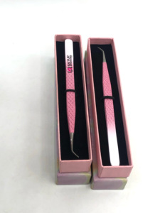 ที่หนีบขนตาปลอม45องศาสองสีเครื่องมือความงามที่หนีบติดเพชร - Product Image 5