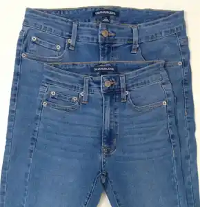 Leftover Garments Surplus Overrun Apparels High End Brand Labels Womens Ladies Girls Denim Cotton Long Pants Bangladesh Stocklot