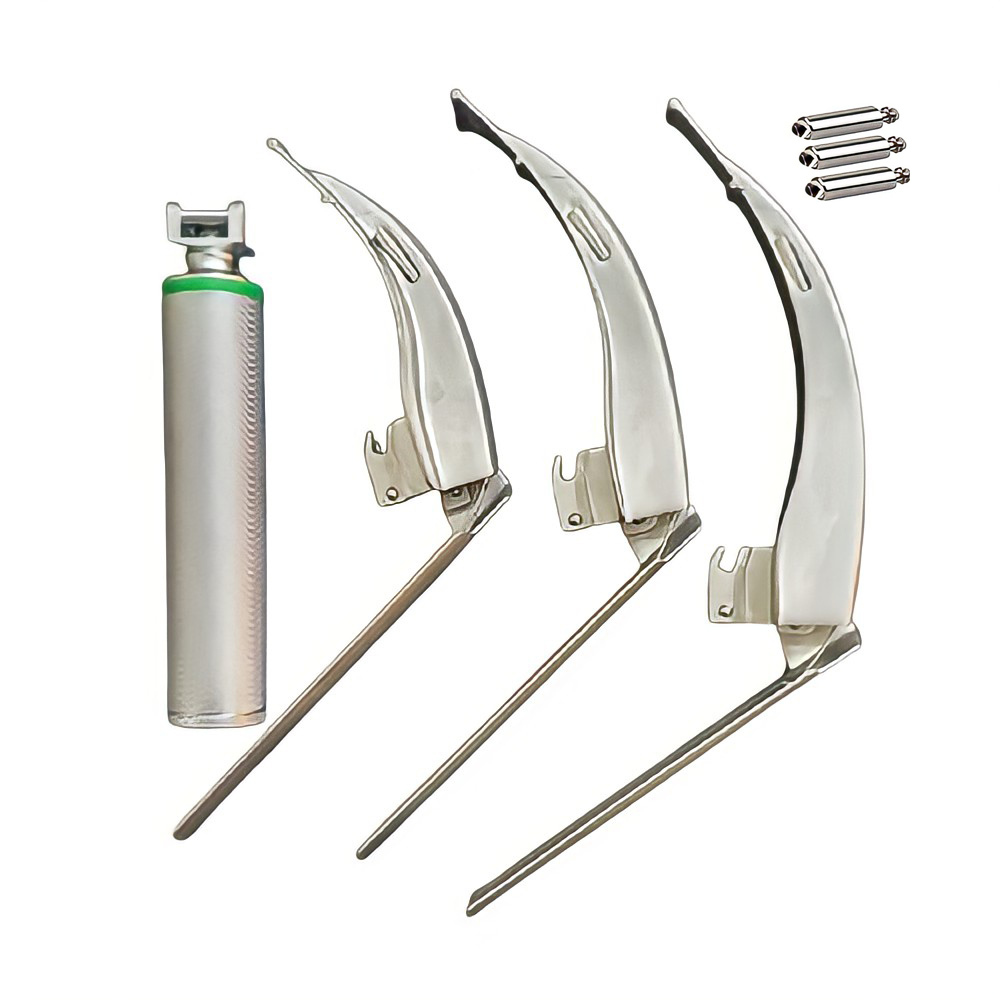 Set Laringoscopio McCoy Flexi-Tip A LED In Fibra Ottica - Lama E Manico