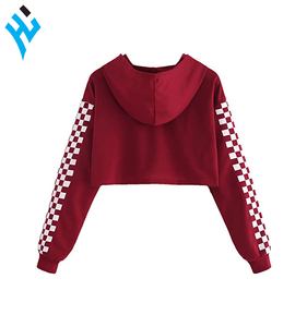 2025 New Latest Fashion Short Casual Autumn Winter Streetwear Pullover Women's Crop Hoodies - Product Image 2