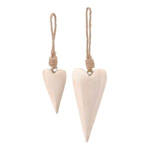 Nouvelle arrivée couleur et taille personnalisées coeur suspendu en métal peint à la main pour la décoration de Noël à la maison - Product Image 6