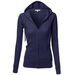 Vente en gros de sweats à capuche décontractés pour femmes, personnalisés avec logo 2026, nouveau design, manches longues, poches latérales, couleur unie, polyester/coton, polaire, hiver - Product Image 1