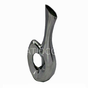 Oval and <b>Square</b> Aluminium Metal Flower Vase <b>Planter</b> Wall Vase Function - Product Image 4