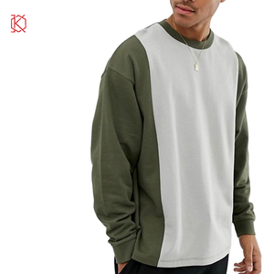Jersey informal de punto con gofres para Otoño e Invierno para hombre, Sudaderas con cuello levantado y logotipo personalizado, teñido liso con estilo informal - Product Image 1