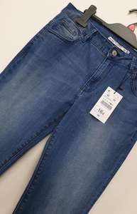 Jean original pour femme, coupe droite, respirant, extensible, avec boutons, 100% coton, écologique, teint en pièce, léger - Product Image 5