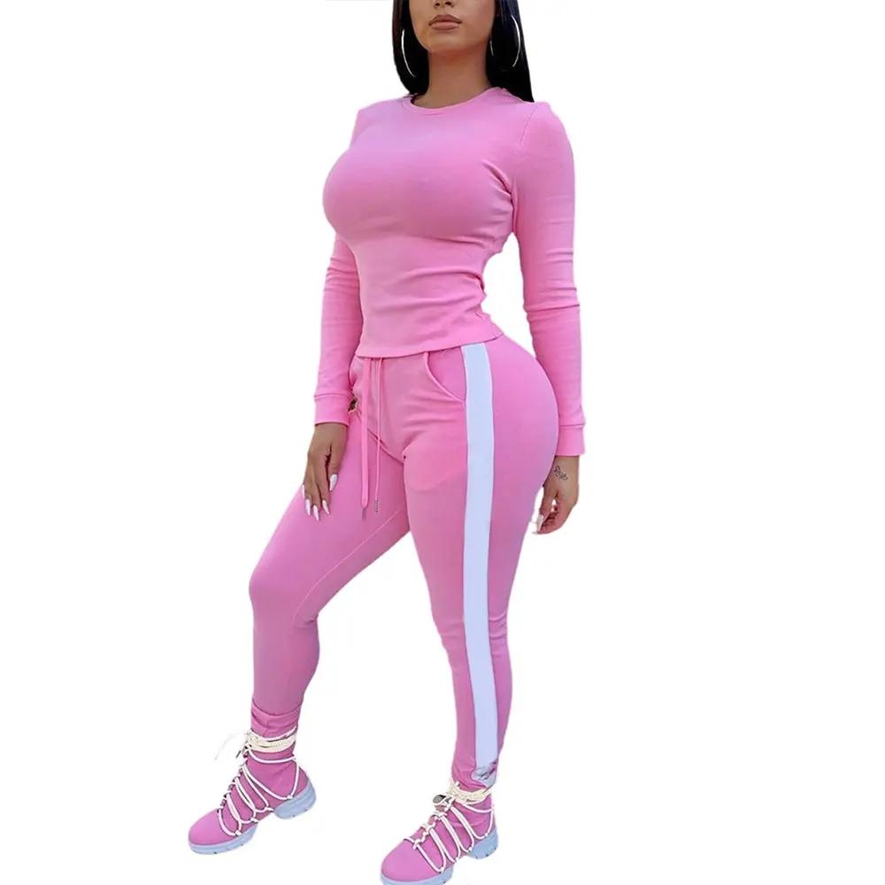 Womens Velour Track Suits Set Manga Longa Sweatsuits 2 Peça Sports Outfit Zip Sweatpants Joggers com Bolso