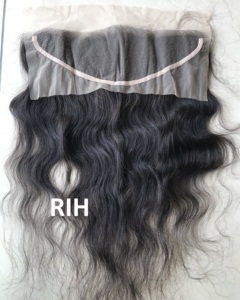 Cabello camboyano 13X6 Frontal encaje suizo fino camboyano sin procesar Natural ondulado HD venta al por mayor extensiones de cabello humano indio vendedores - Product Image 4