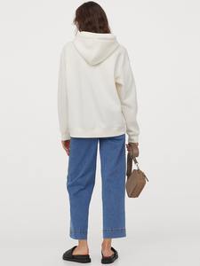 2024 personnalisé haute qualité femmes pull à capuche grande taille Anti-rétrécissement bouffée impression Logo/motif hiver plaine à capuche - Product Image 3