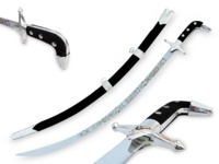 Épée de cérémonie faite à la main pas tranchant gros laiton ou acier poignée OEM Pakistan cuir Souvenir honneur commande épées à la main