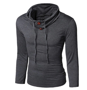 2020 Collection Logo personnalisé pull vierge sweats à capuche en coton pour hommes solide noir vêtements de sport sweats de sport teint uni pour l'hiver - Product Image 1