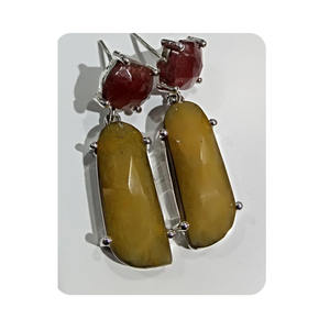 Pendiente de piedras preciosas de Plata de Ley 925 de último diseño para regalo o fiesta para niños - Product Image 1