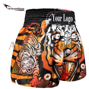 Pantalones cortos de lucha unisex personalizados con logotipo impreso Kick Boxing Muay Thai, ropa deportiva MMA, ropa de artes marciales, diseño OEM disponible - Product Image 5