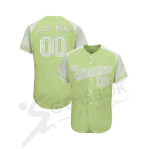 Camiseta deportiva de béisbol ligera transpirable de secado rápido para hombre, diseños personalizados al por mayor, conjunto de impresión sublimada, estilo - Product Image 6