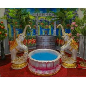 Decoración para Ceremonia de Pubertad Moderna del Sur de la India, Accesorios de Fibra de Vidrio para Ceremonias al Aire Libre - Product Image 1