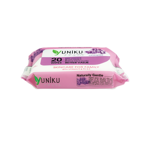 YUNIKU-toallitas naturales para bebé, toallitas de alta calidad para bebé, 20 toallitas sensibles, agua dulce, venta al por mayor - Product Image 1