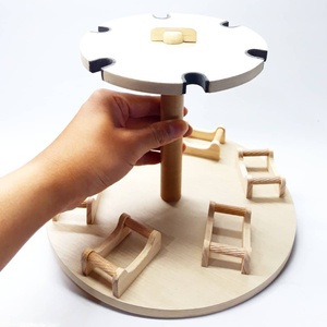 Display per chitarra in legno in miniatura a 6 pezzi per la decorazione della casa modello dipinto e stile di pittura per l'arte a tema musicale realizzata in acero - Product Image 3
