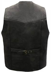 <b>Biker</b> Leather Waistcoats for <b>Men</b> Custom Made Cowhide Leather Vest for Me Made in Pakistan - Product Image 6