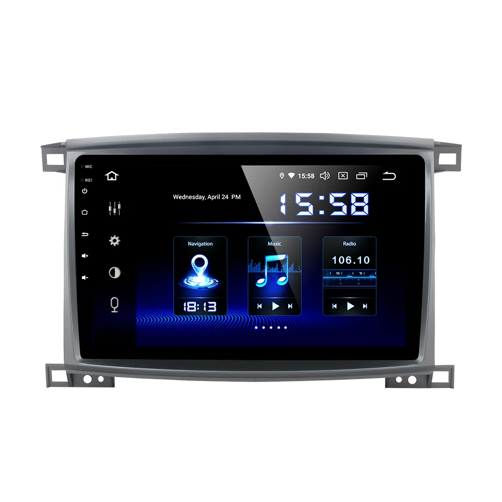 Dasaita 10.2 inch For Toyota land cruiser LC100 2003-2007 Car Radio IPS touch screen 1280*720 Carplay Wifi 4+64G GPS Navigation