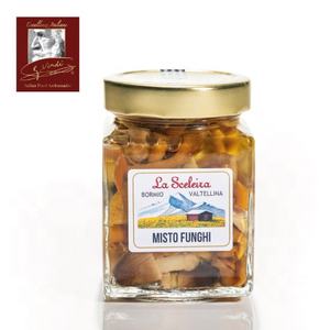 Setas mezcladas en aceite de oliva, tarro Quadro, selección Giuseppe Verdi, aperitivo hecho Italia, 290g - Product Image 1