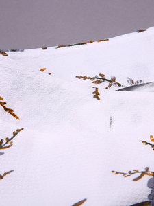 Nouvelle mode exclusive de haute qualité à la mode Sexy décontracté imprimé fleuri longueur au sol jupe en mousseline de soie écologique ourlet fendu irrégulier - Product Image 3