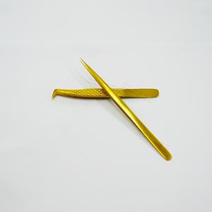 แหนบถอนคิ้วที่แม่นยำแบบมืออาชีพสำหรับการปลูกถ่ายขนตา20ปีของซัพพลายเออร์ที่ผ่านการตรวจสอบแล้วจากทองคำ - Product Image 6