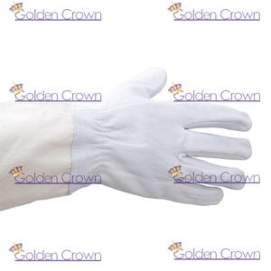 Beekeeper's Glove Goatskin Leather Large Beekeeping Protective Gloves with Long Sleeve Anti-bee Gloves - Product Image 2