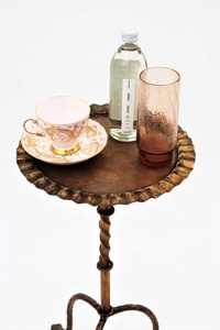 Spanish Gilt Iron Drinks <b>Table</b> with Wavy Edged - Product Image 3