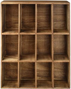 Support mural en bois montable à 12 compartiments pour affichage 4 couches petit présentoir en carton pour magasins carton personnalisé - Product Image 5