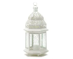 White Rustic Moroccan Candle Lantern Japanese Style Candle Lanterns Decorative Nordic Pillar Candle Holder Christmas