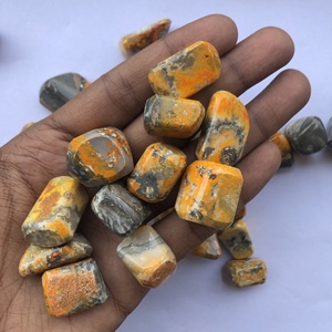 Pierre de Jaspe Abeille Naturelle 10mm 20mm Taille Libre Lisse Polie Non Percée Pépites de Pierre Gemme Fournisseur en Gros Boutique - Product Image 3