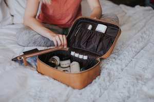 High Quality Polyester <b>Cosmetic</b> <b>Bag</b> Zipper Closure Custom Logo Fashion Candy Multi-Purpose Design Quick Delivery Customizable - Product Image 4