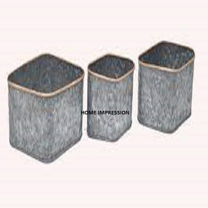 Jardineras de decoración de diseño estándar, jardinera de decoración de jardín al aire libre galvanizada de Metal, artes y artesanías hechas a mano indias de calidad de lujo - Product Image 3