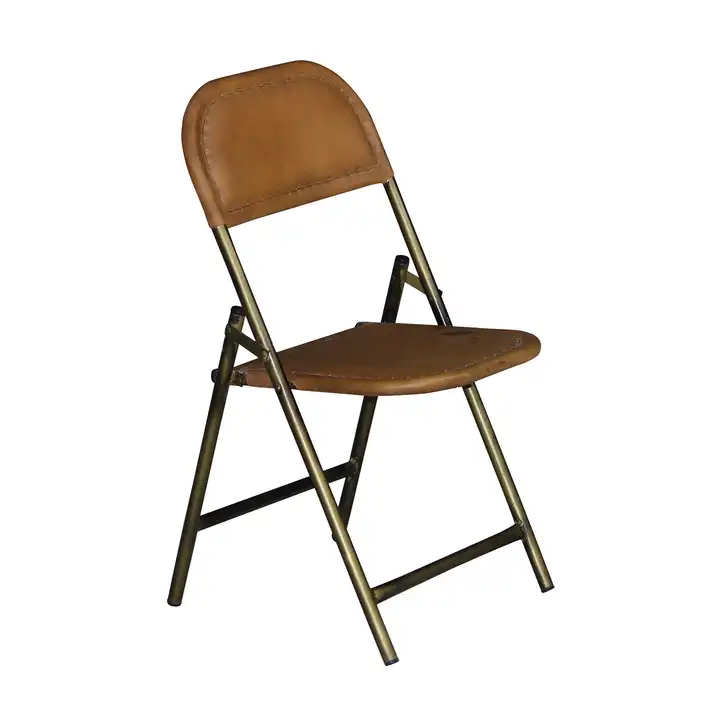 vintage genuine leather folding chair rustic| Alibaba.com