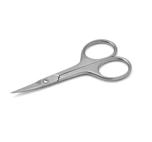 New customizable Stainless Steel Curved Tip Thin Blade Cuticle Makeup Scissor Eyebrow Scissors Nail Cutting Shears