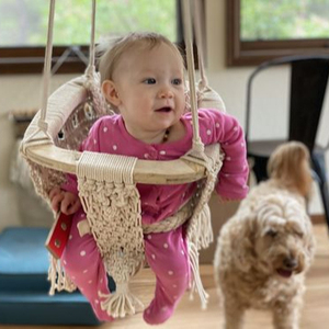 Baby Swing Chair Macrame Baby Hammock, Baby Shower Gift, Baby Swing Chair - Product Image 1