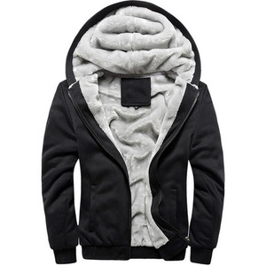 Sweat-shirt à capuche zippé unisexe en molleton patchwork en coton mélangé pour adultes, respirant et écologique pour hommes - Product Image 2