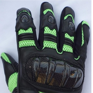 Guantes cortos de moto de cuero de vaca de primera calidad, color personalizado, con nudillos rígidos, USA 2026 - Product Image 4