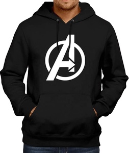 Pull à capuche décontracté de haute qualité pour hommes Logo personnalisé en coton peigné à manches longues tricoté en polaire imprimé brodé - Product Image 5