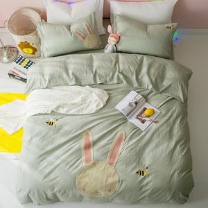 100% tela de poliéster colchón colcha fabricr ropa de cama de la tela de impresión - Product Image 4