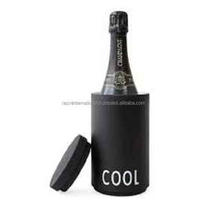 Refroidisseur de vin nickelé en forme de bouchon de conception martelée pour les bars d'hôtels et le refroidisseur de vin décoratif à la maison pour le dessus de table - Product Image 3